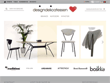 Tablet Screenshot of designdelicatessen.no